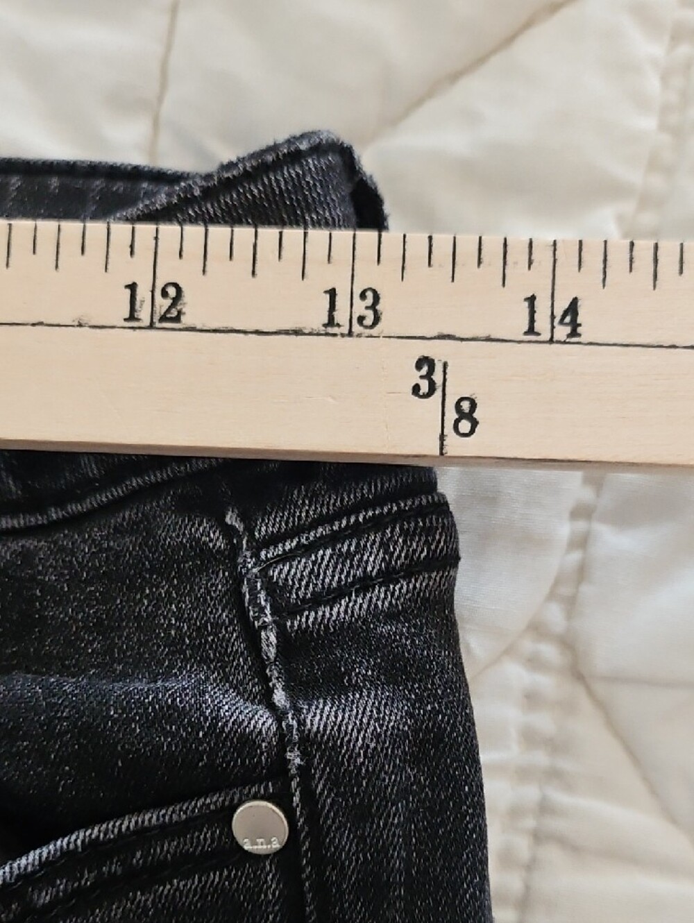 A.N.A. - Black Floral Embroidered Jeggings Size 4 - Picture 4 of 10